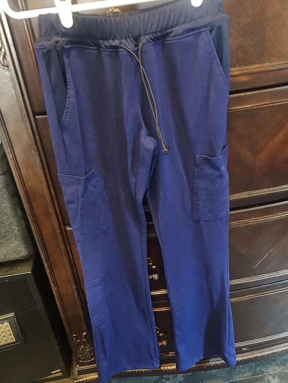 Benefit Women's Blue Cargo Scrub Pants